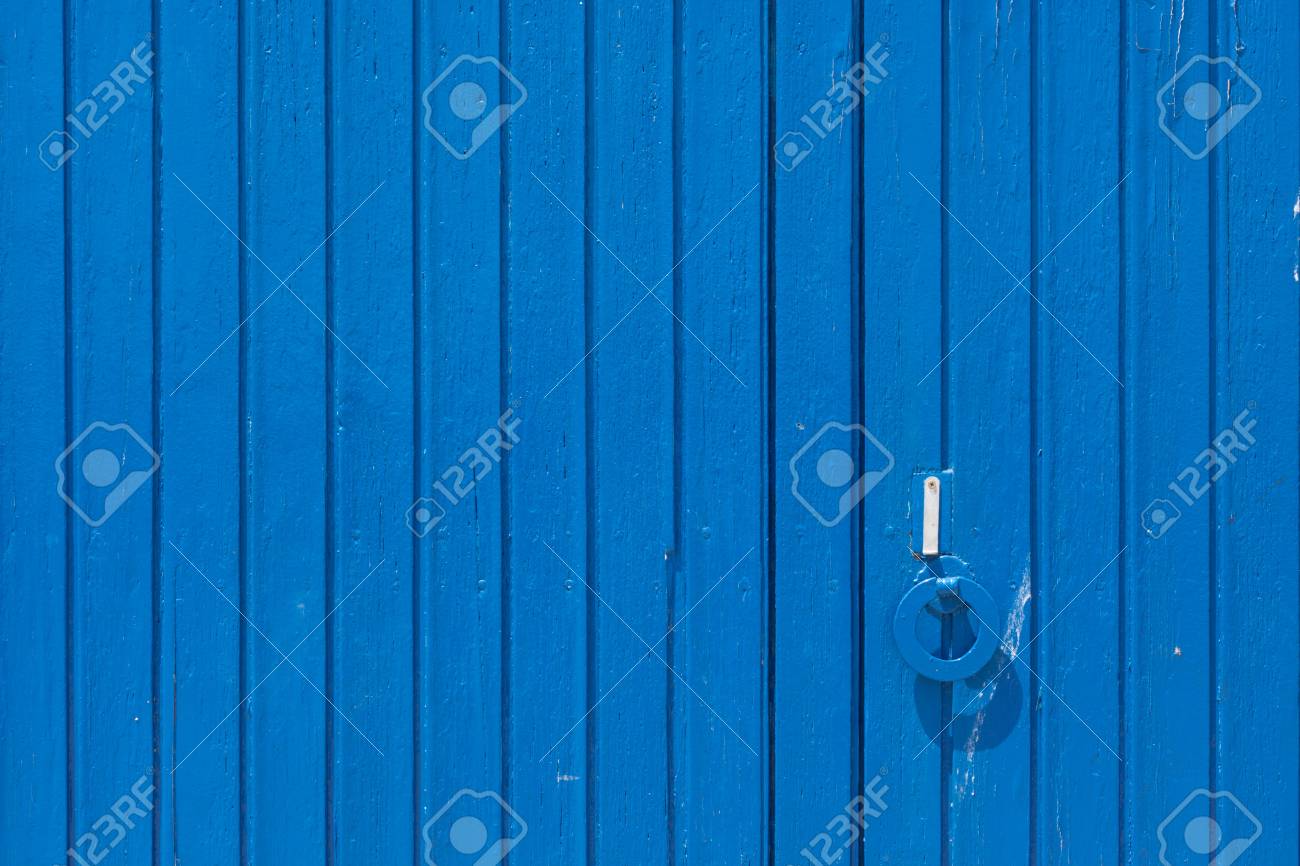 Aged Grunge Weathered Blue Door Can Be Used As A Mediterranean