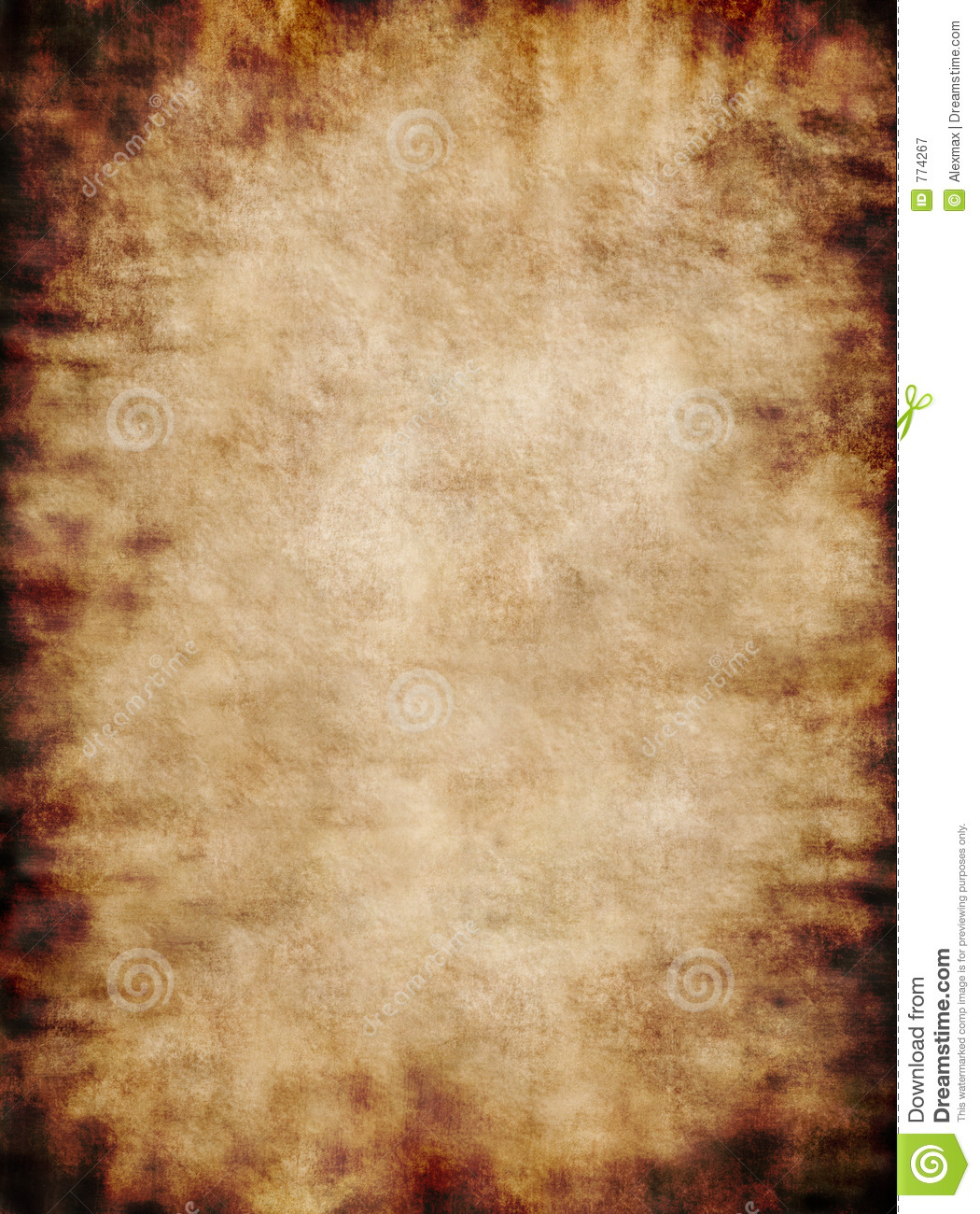 Ancient Rustic Grungy Parchment Paper Texture Background Royalty