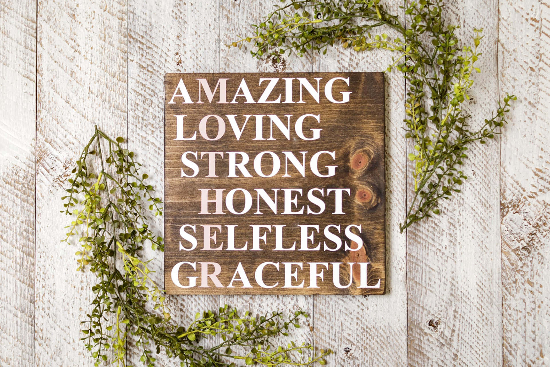 Wood Frame About Mother Picture Wallpaper