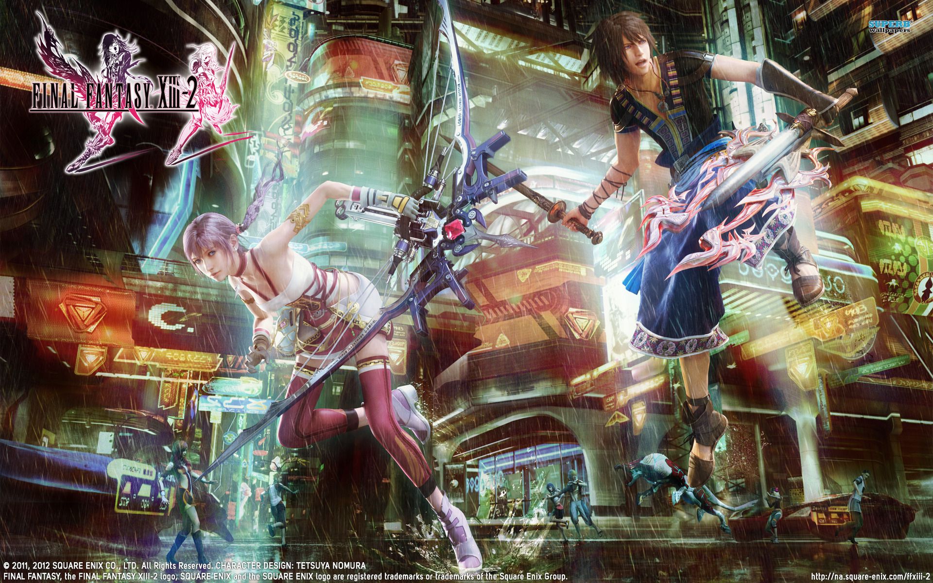 Serah And Noel Final Fantasy Xiii Wallpaper