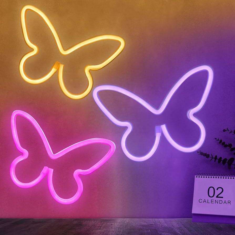 Amazon Brightdeck Pcs Butterfly Neon Signs Light For