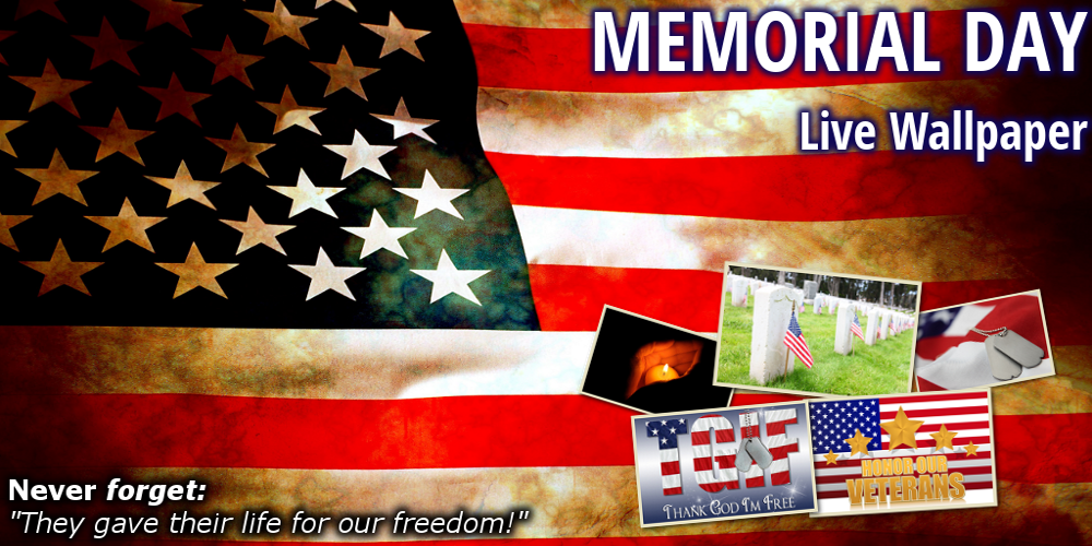 Memorial Day HD Live Wallpaper Screenshot
