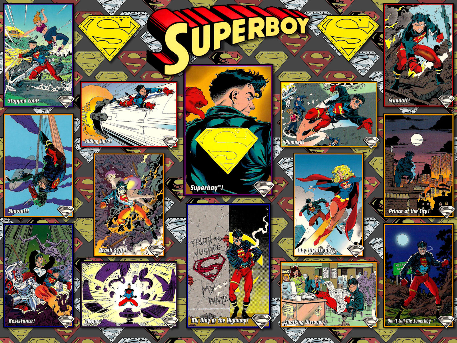 Superboy The Return Of Superman Skybox Card Wp By Superman8193 On