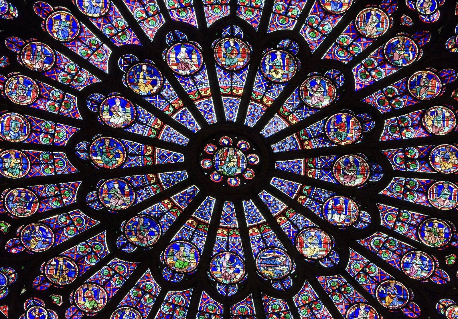 Landscapes Nature France Window Cathedral Notre Dame Paris