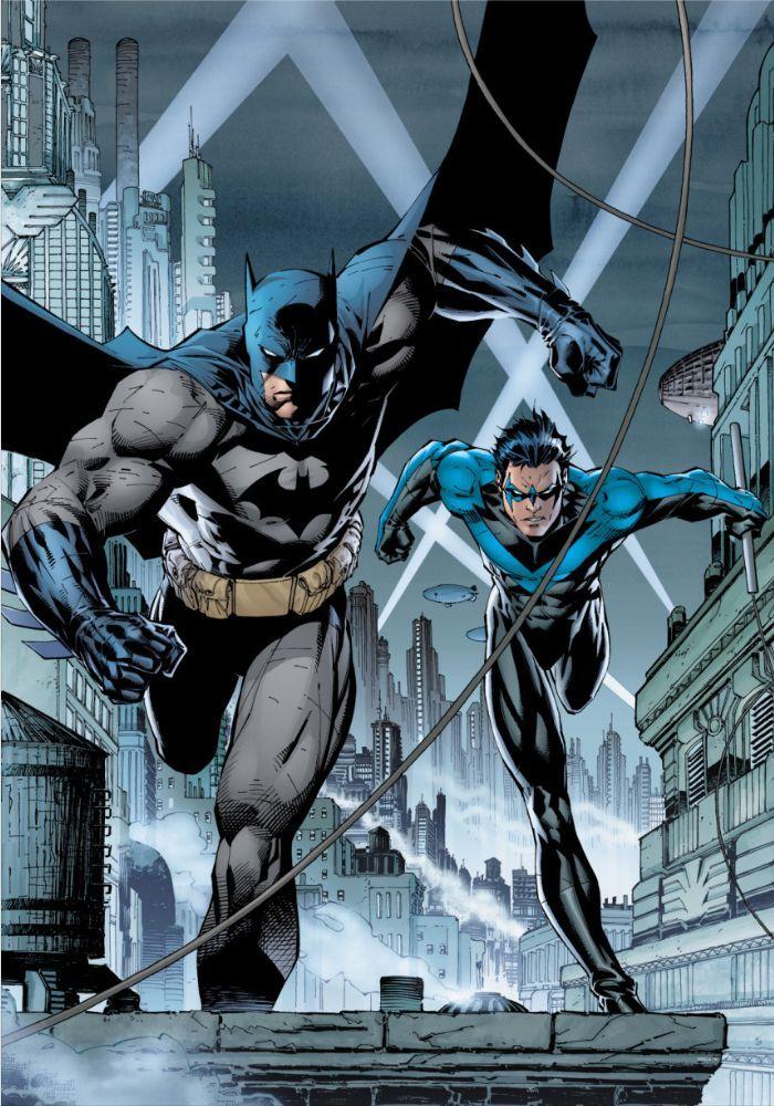 Batman And Nightwing Poster Picture Metal Print Paint By Dc