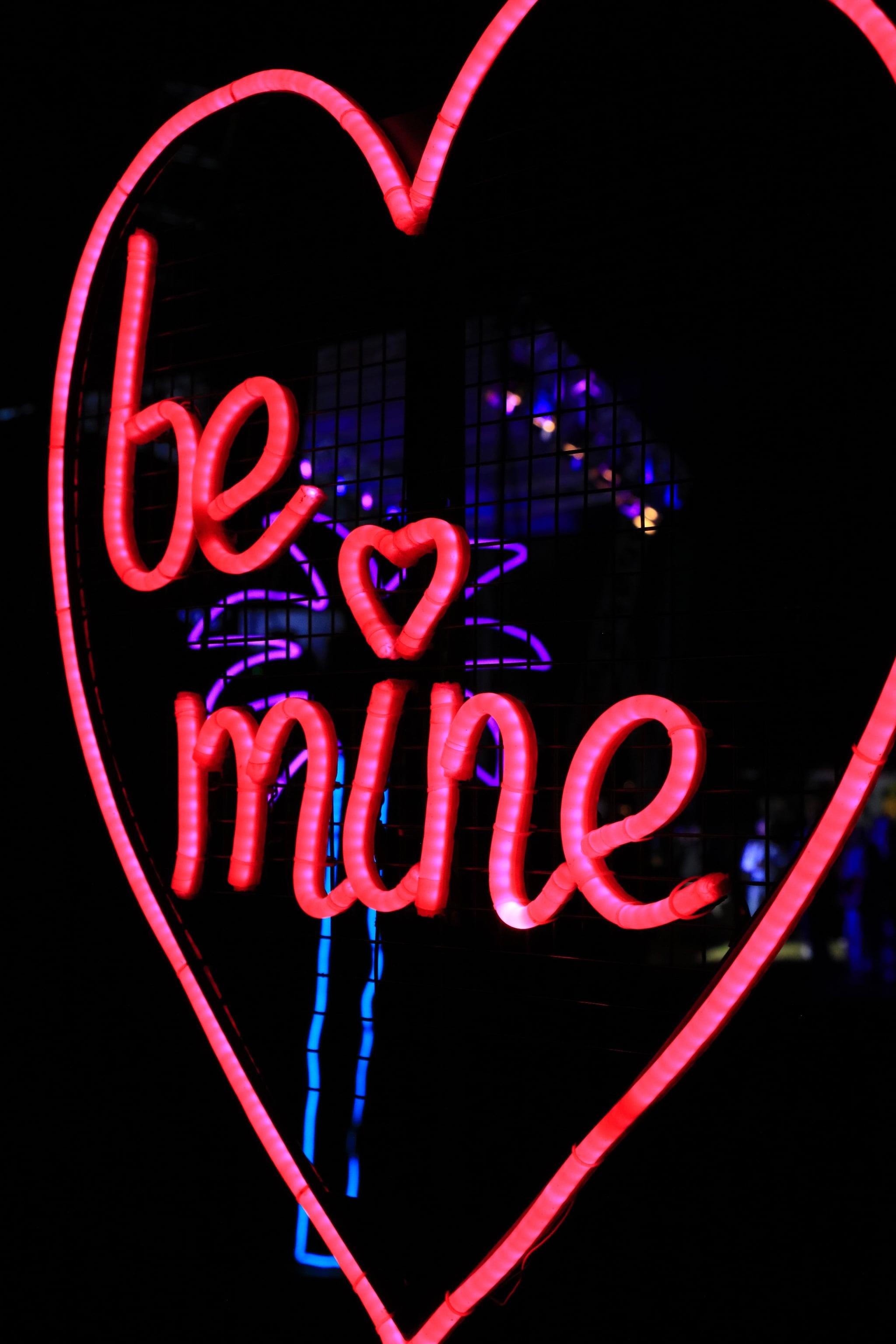 Valentine S Day Wallpaper Be Mine Neon Sign The Dreamiest