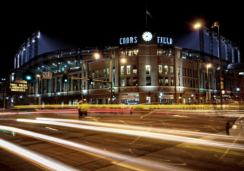 Coors Field At Night