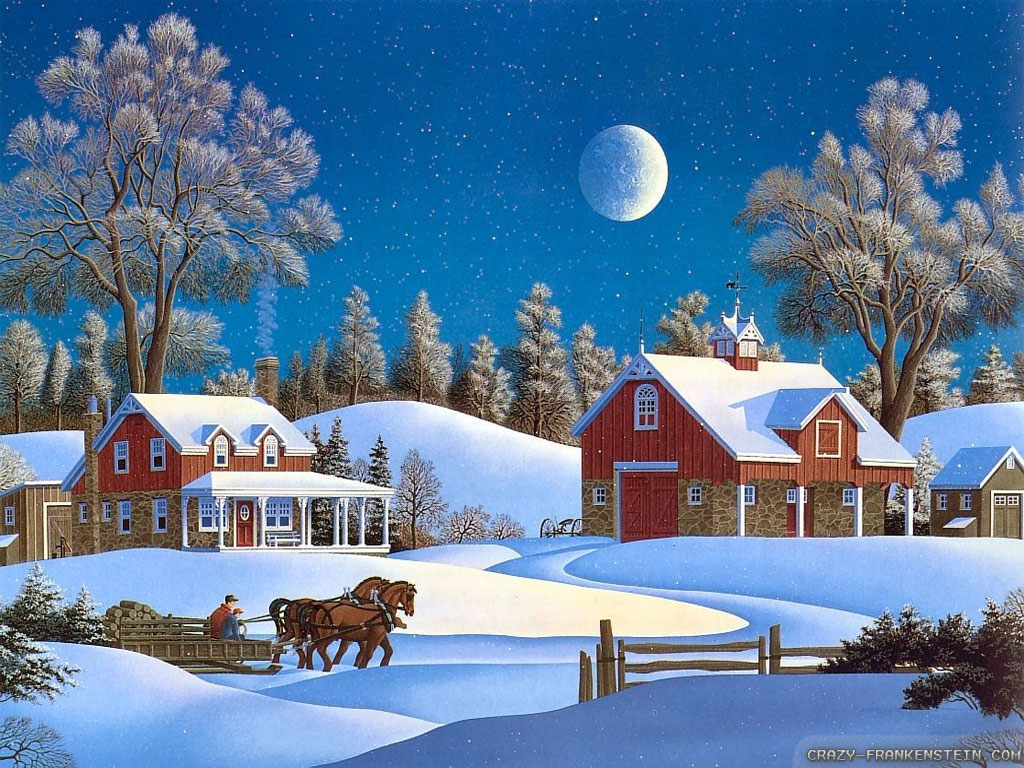 Country Christmas Wallpaper