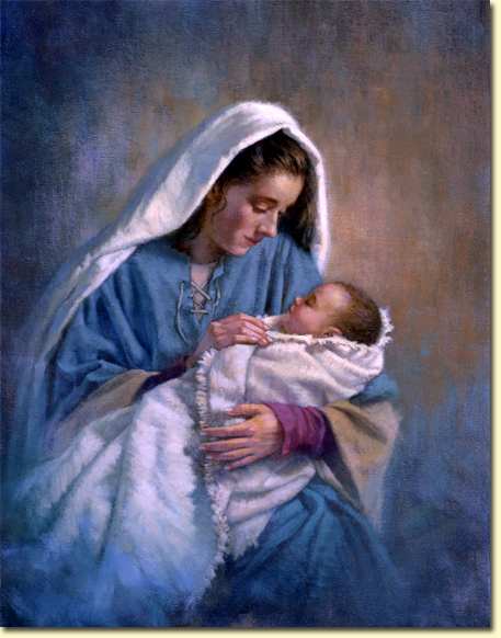 Mary And Baby Jesus By Corbert Gauthier Vianoce