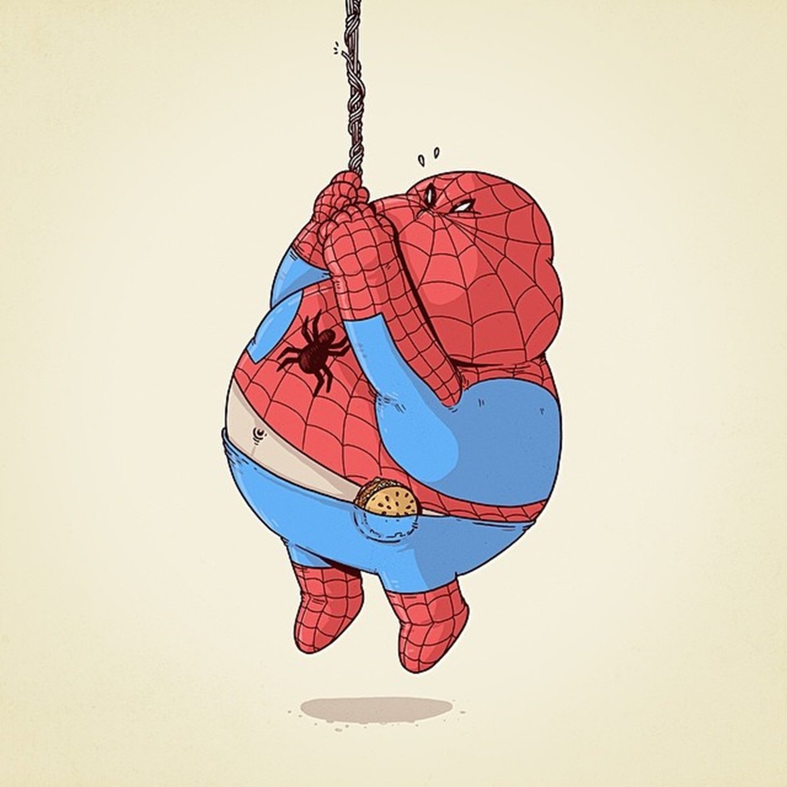 Spiderman Fat Marvel Ics Cartoon Movie Wallpaper