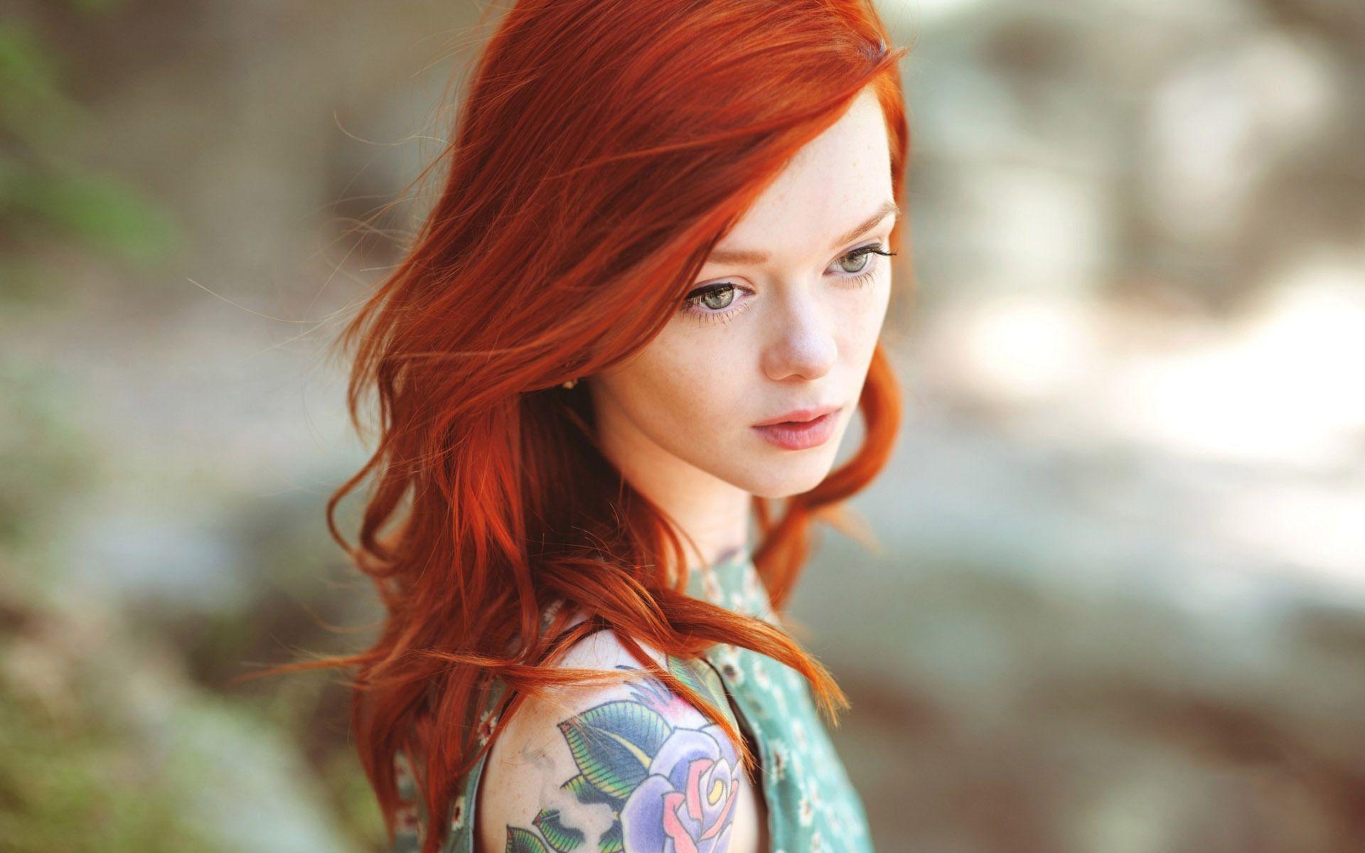 Cute Redhead Girl HD Desktop Wallpaper Widescreen High
