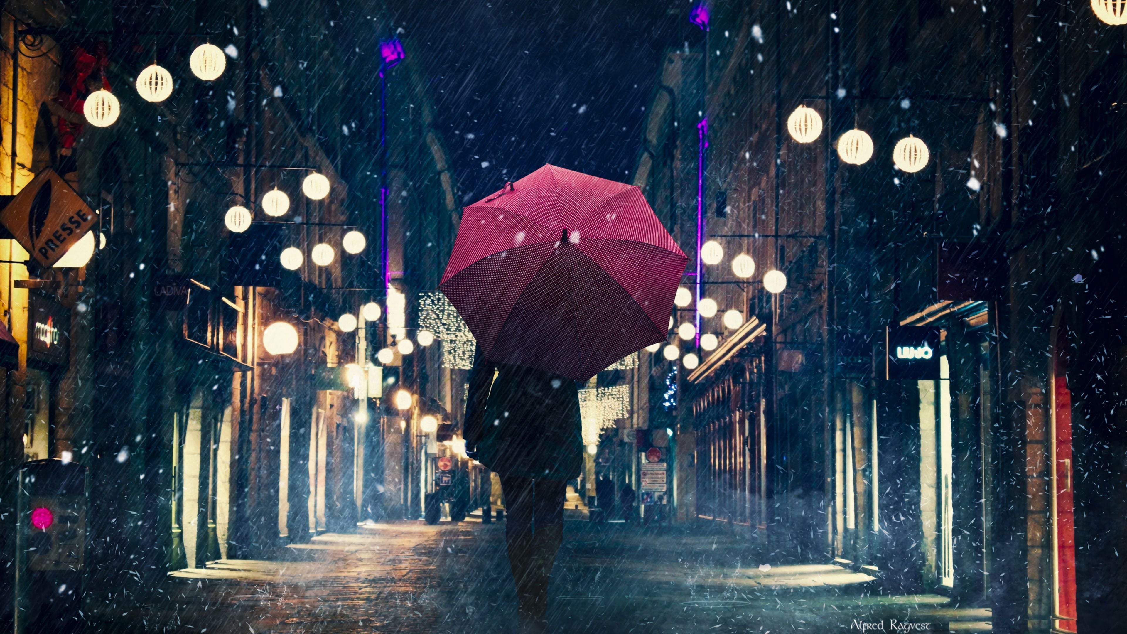 4k Rain Wallpaper