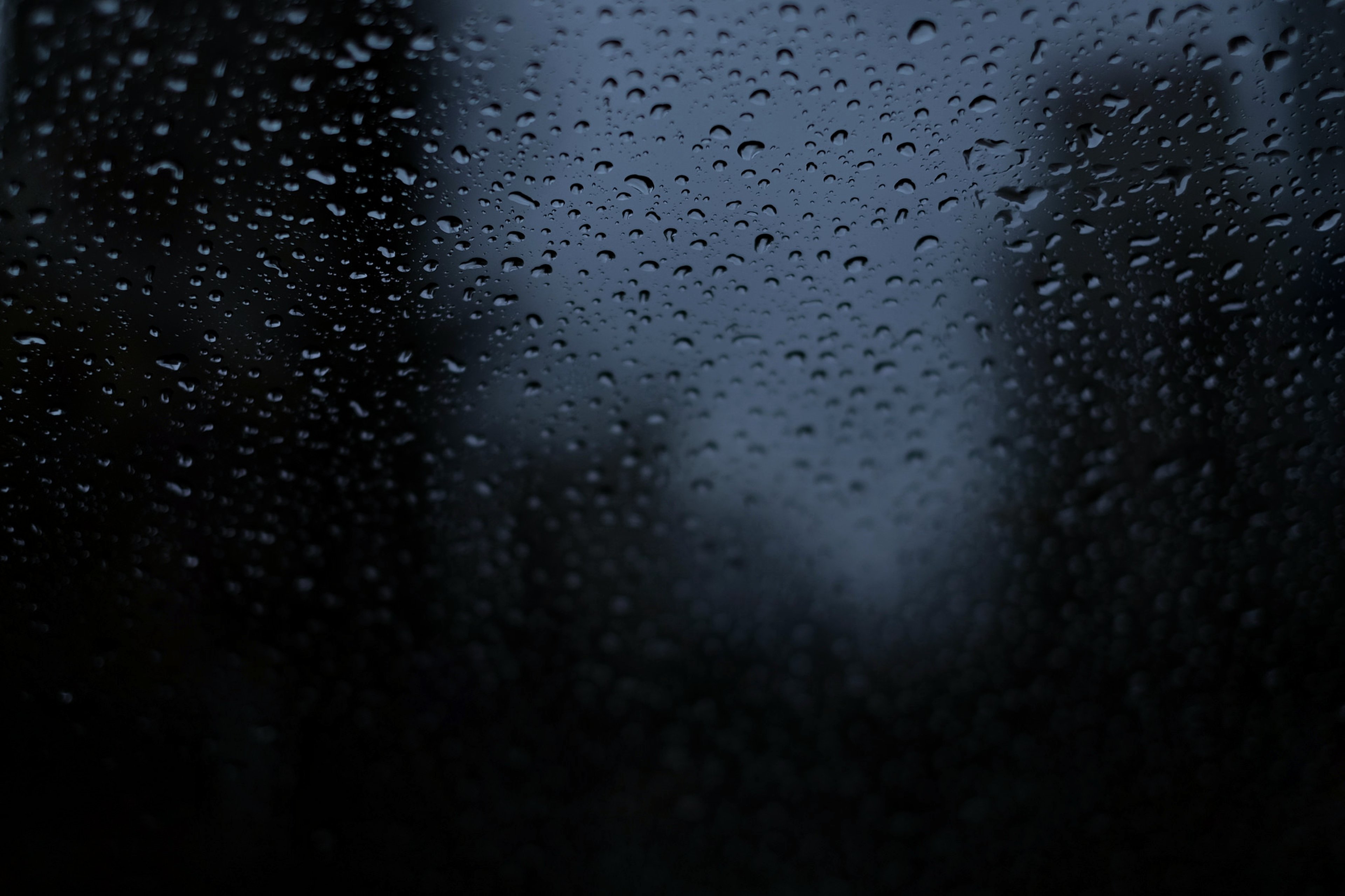 Windows Rain Drops Glass Dark Wallpaper Background