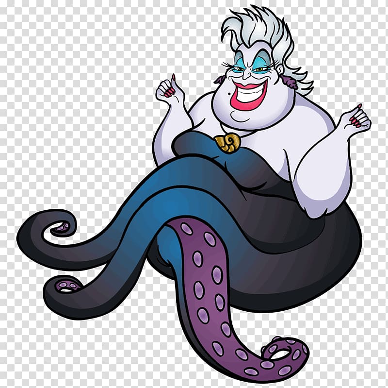 Ursula Evil Queen Maleficent Villain Drawing Mermaid Transparent