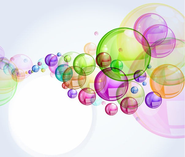 Free Abstract Colorful Bubble Background Vector Free Vector Graphics