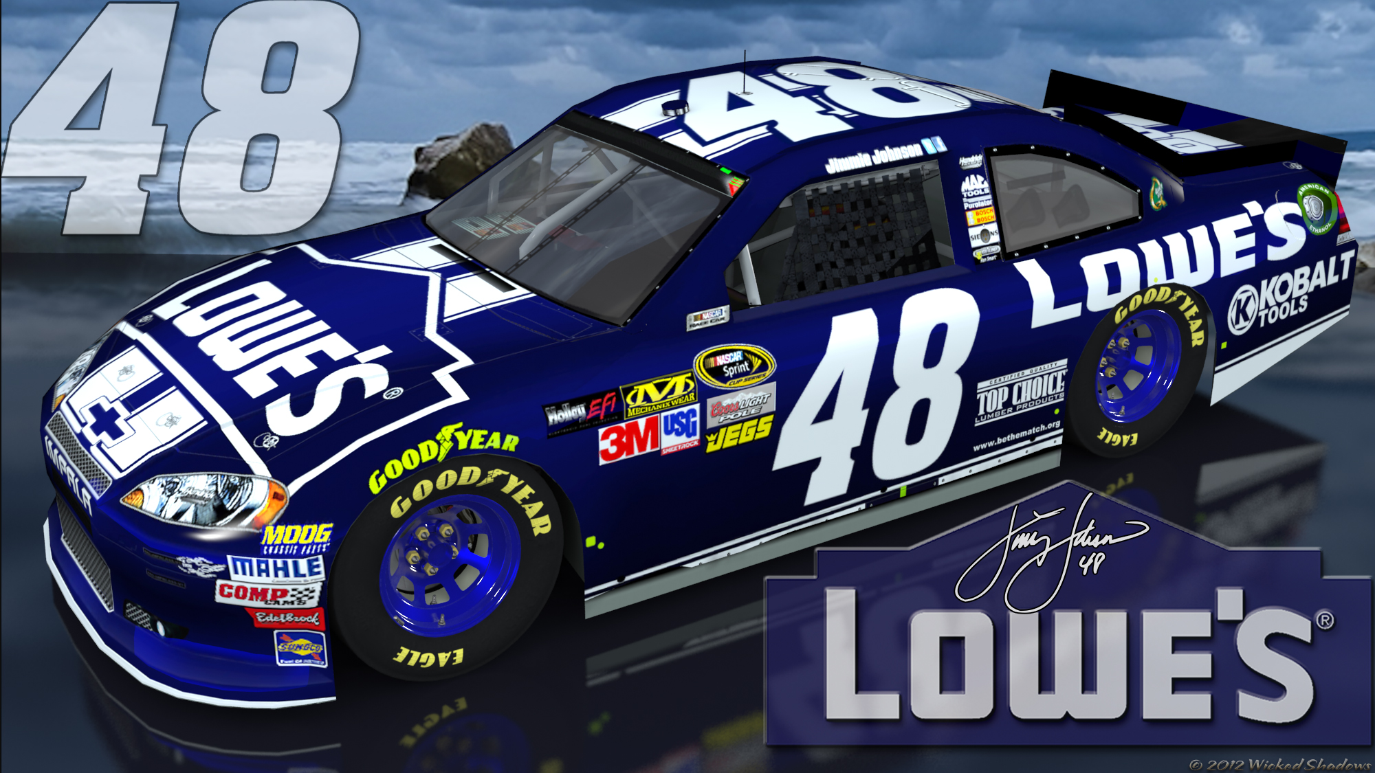 Jimmie Johnson Lowes 48 Brighter Outdoor Wallpaper