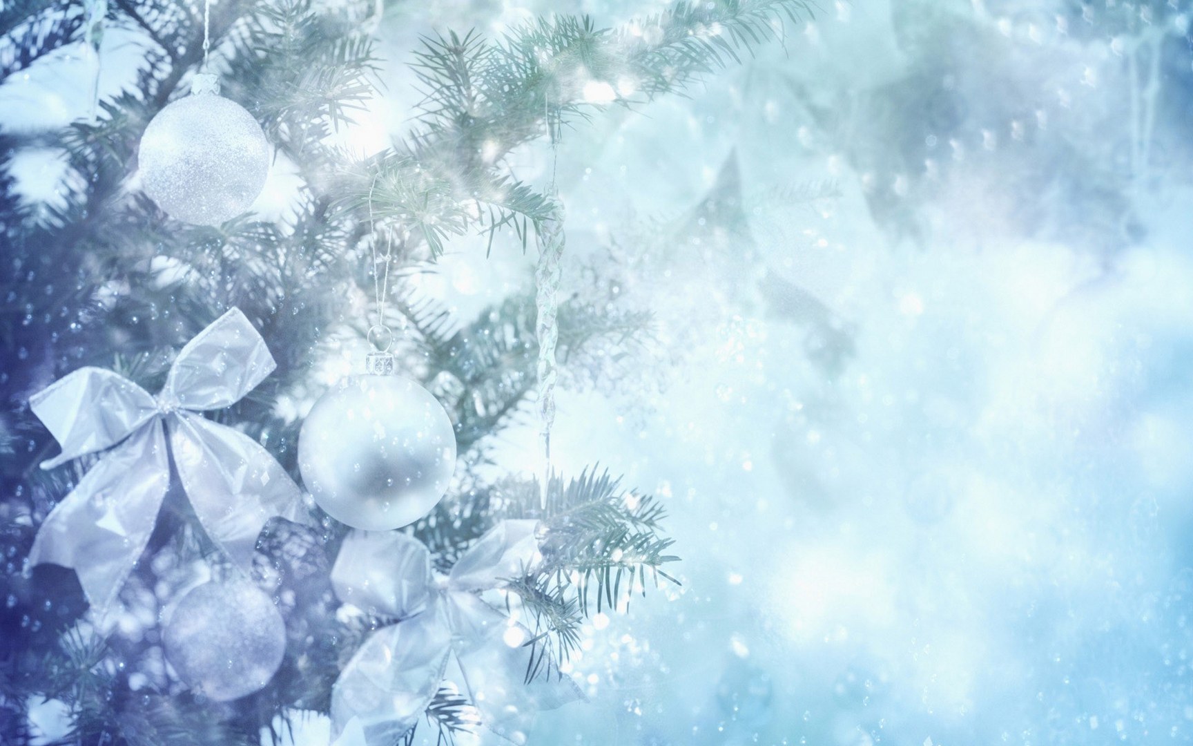Nature Wallpaper Snowy Christmas Tree