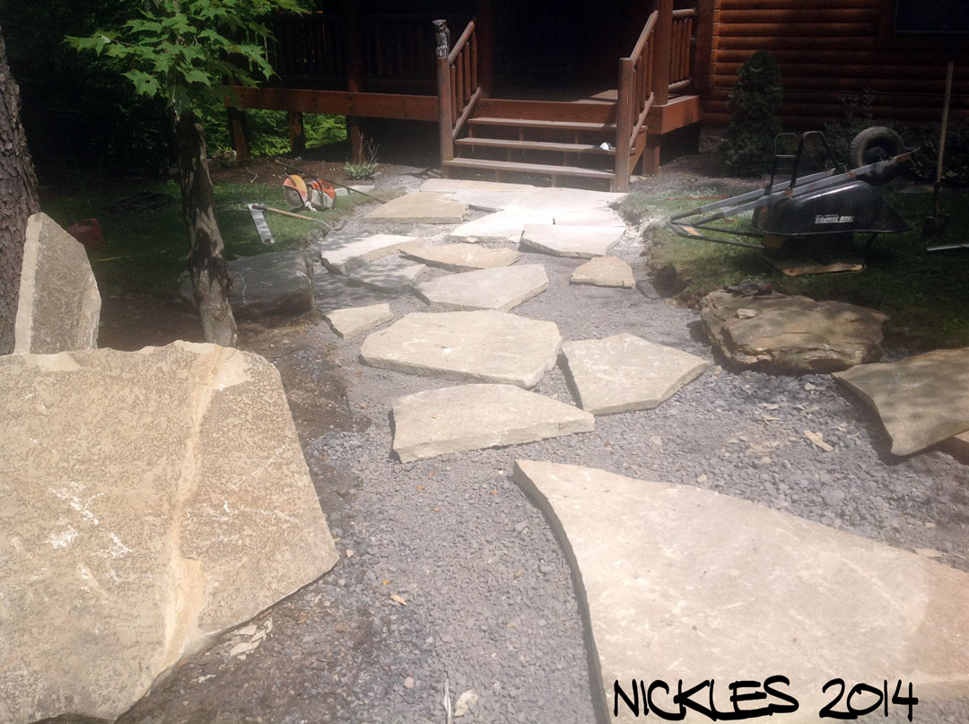 How To Install Flagstone Landscaping Work Coloring S