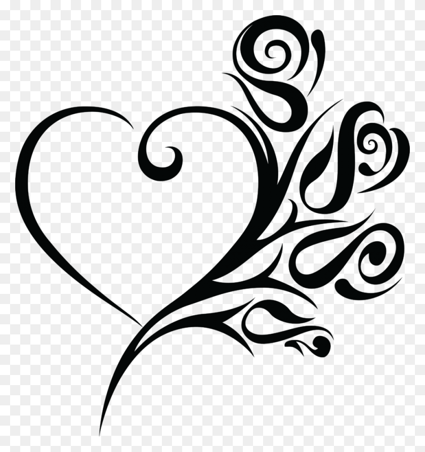 Wedding Clipart Black And White Heart Image