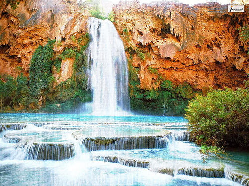 Havasu waterfalls of Arizona scenery wallpaper Flickr   Photo 500x375
