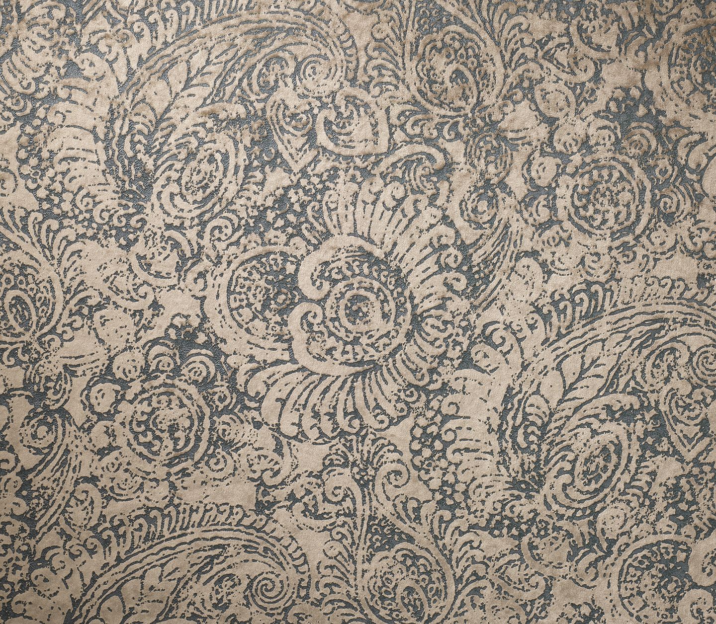 Marvic Textiles Autumn Printed Velvet Ammonite Duck