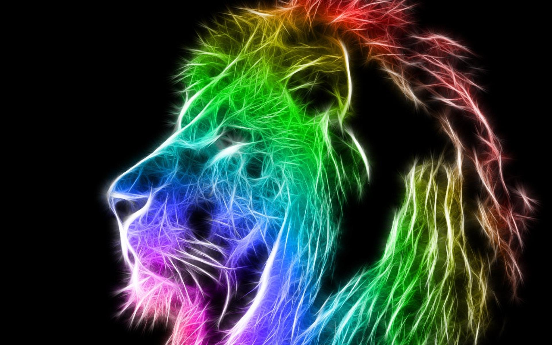 Colorful lion wallpaper 1280x1024 HQ WALLPAPER   44314