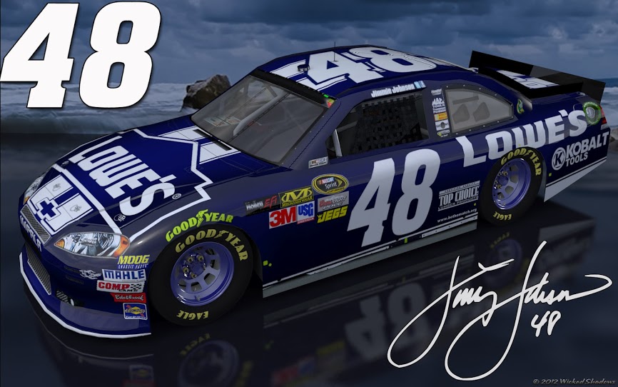 Wallpaper By Wicked Shadows Jimmie Johnson Blue Lowes Outdoor