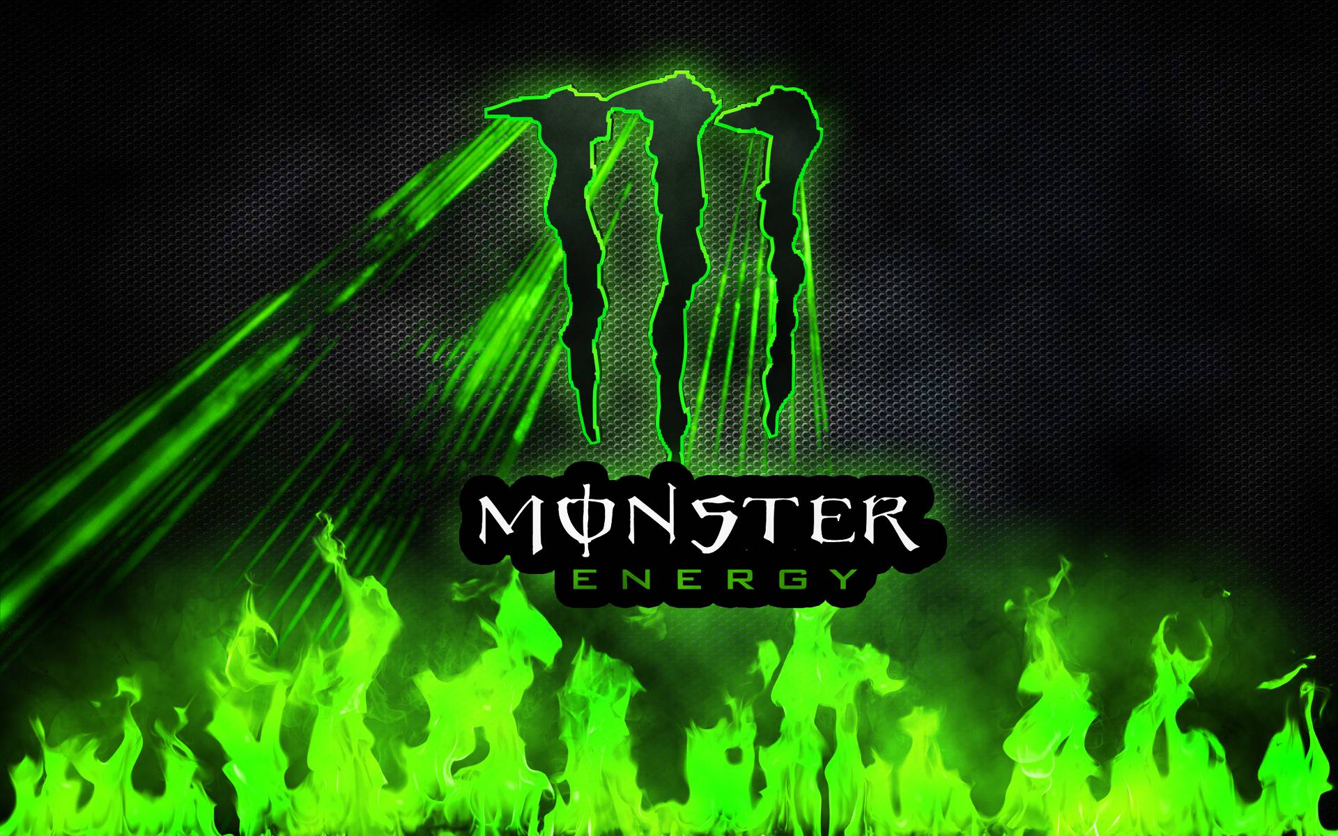 Great Fire Monster Energy Logo New Wallpaper