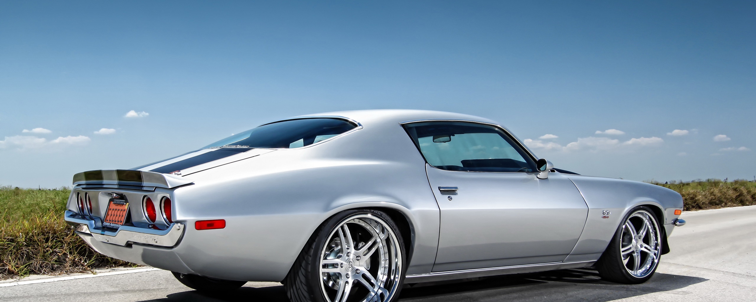 Muscle Car Chevrolet Camaro Dual Monitor Resolution HD Background