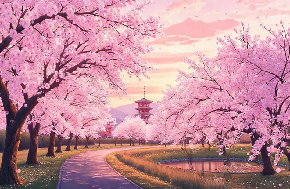 Anime Cherry Blossom Wallpaper