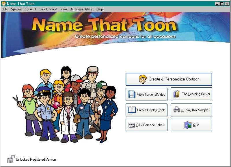 personalized Cartoon software and supplies you will be able to create