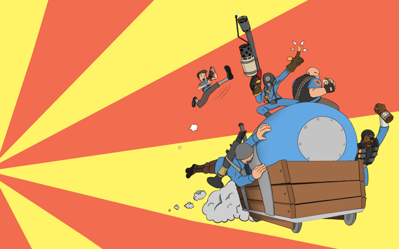 Cart Team Fortress Soldier Payload By Destructorv1 HD Wallpaper