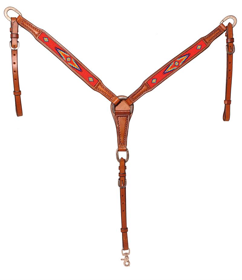 Mt 3019bdk Collar Dk W Beads Red Background