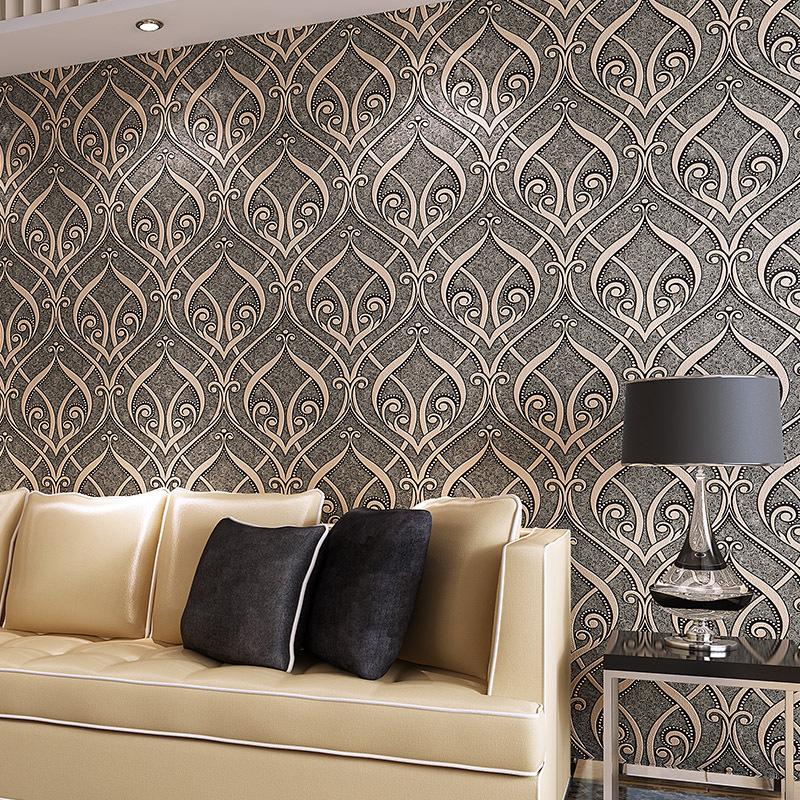 Free download hot sell The new 3D three dimensional non woven wallpaper