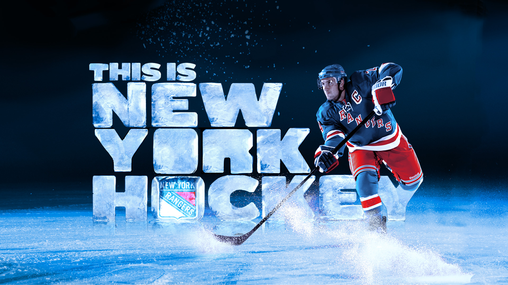 New York Rangers Hockey Player in Action