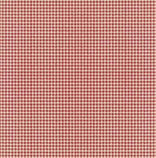 Small Gingham Check Wallpaper Plaid Red White Squares Country Cottage