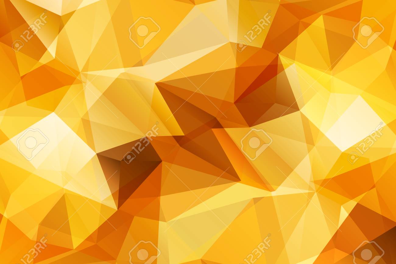 Orange Modern Geometrical Abstract Background Triangular Backdrop