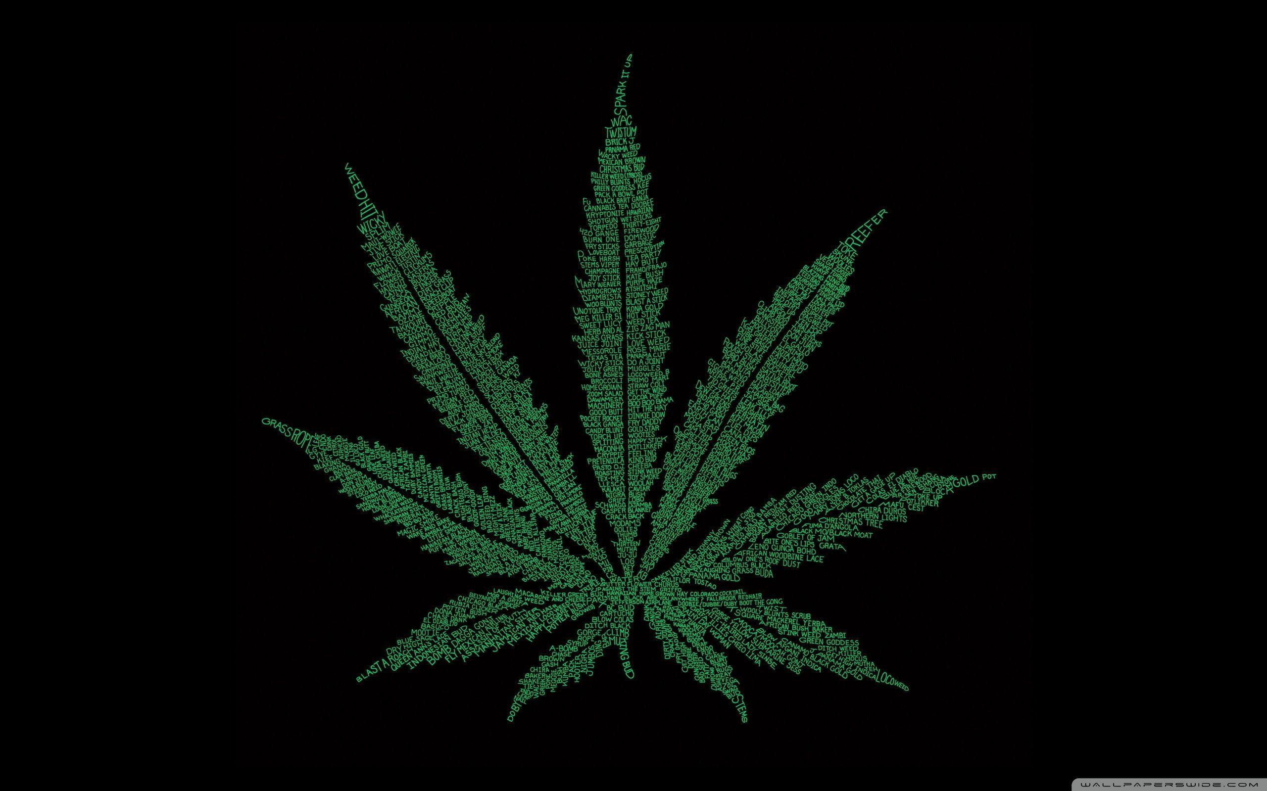 Marijuana Leaf Wallpaper On