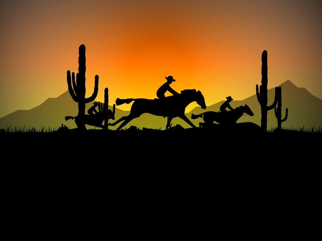 Cowboy Ride   Cowboy Screensaver 1024x768