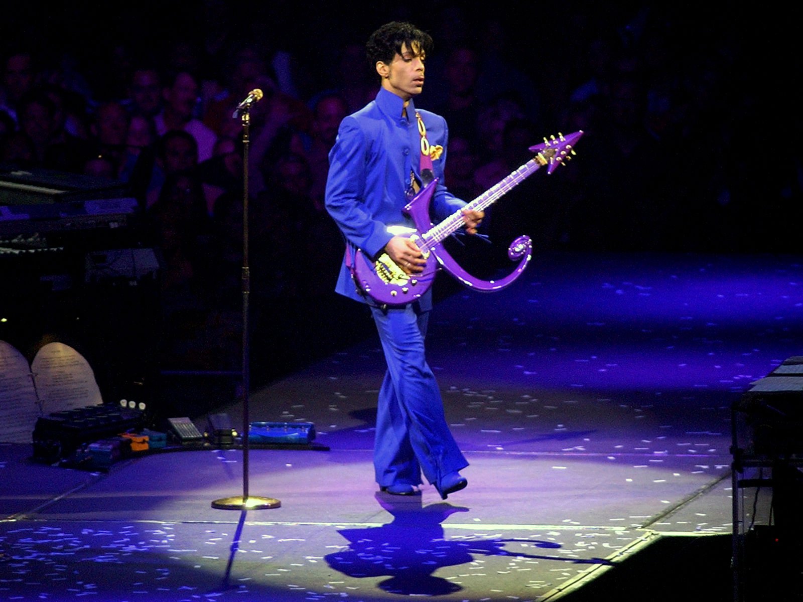 Prince Singer R B Pop Concert Guitar Wallpaper Background