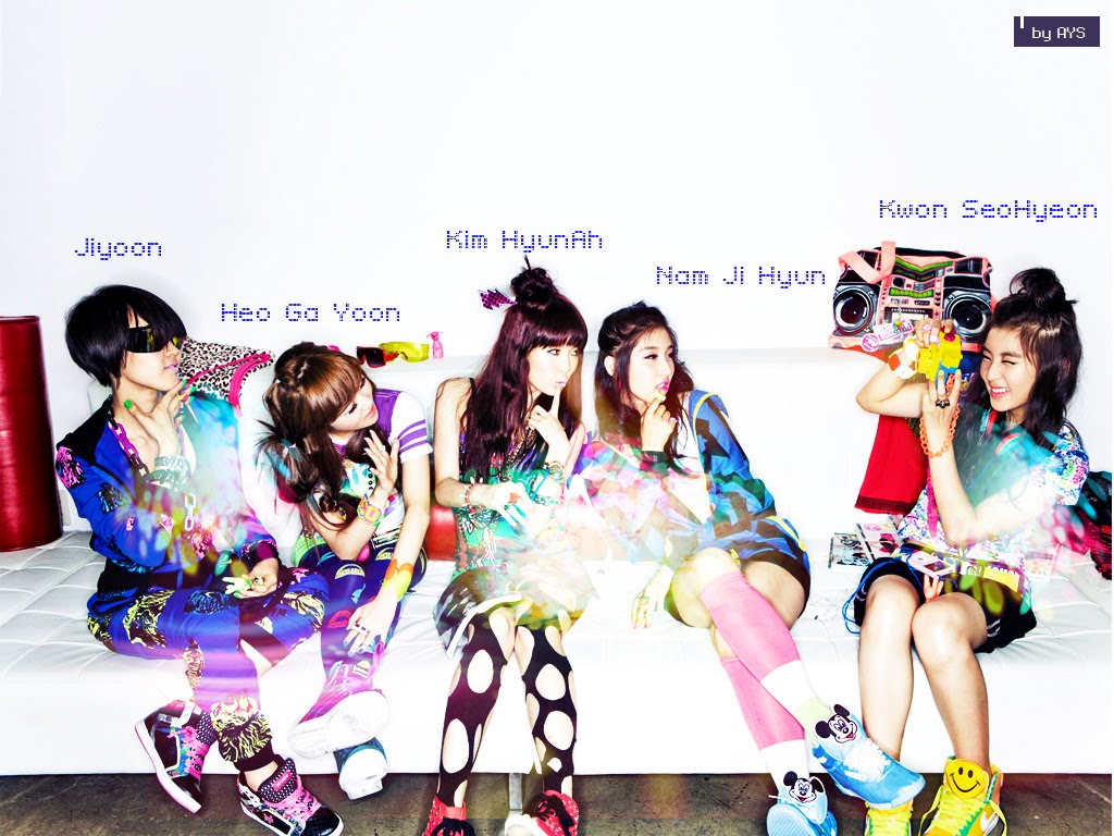 4minute Glamour Style Wallpaper Take
