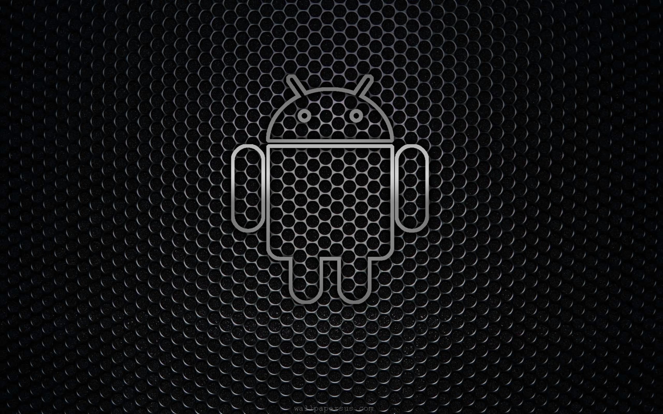 Image Wallpaperloft Android Logo Black Jpg