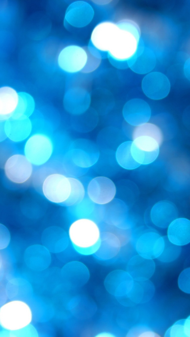 Blue and White Halos Bokeh Wallpaper   Free iPhone Wallpapers