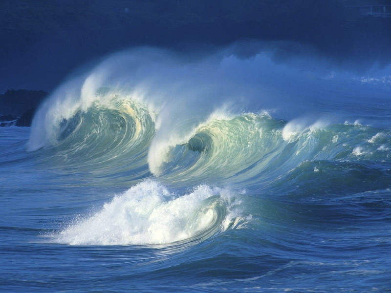Ocean Waves Wallpaper Nature Oceans HD Desktop