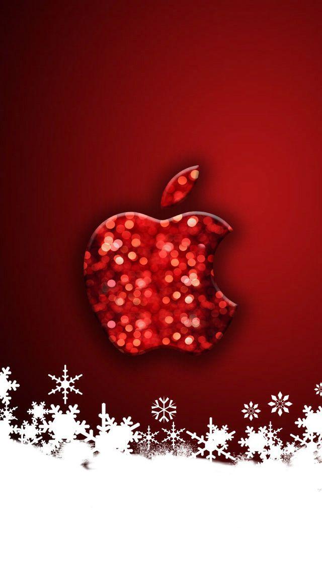 Apple Wallpaper iPhone Christmas Logo