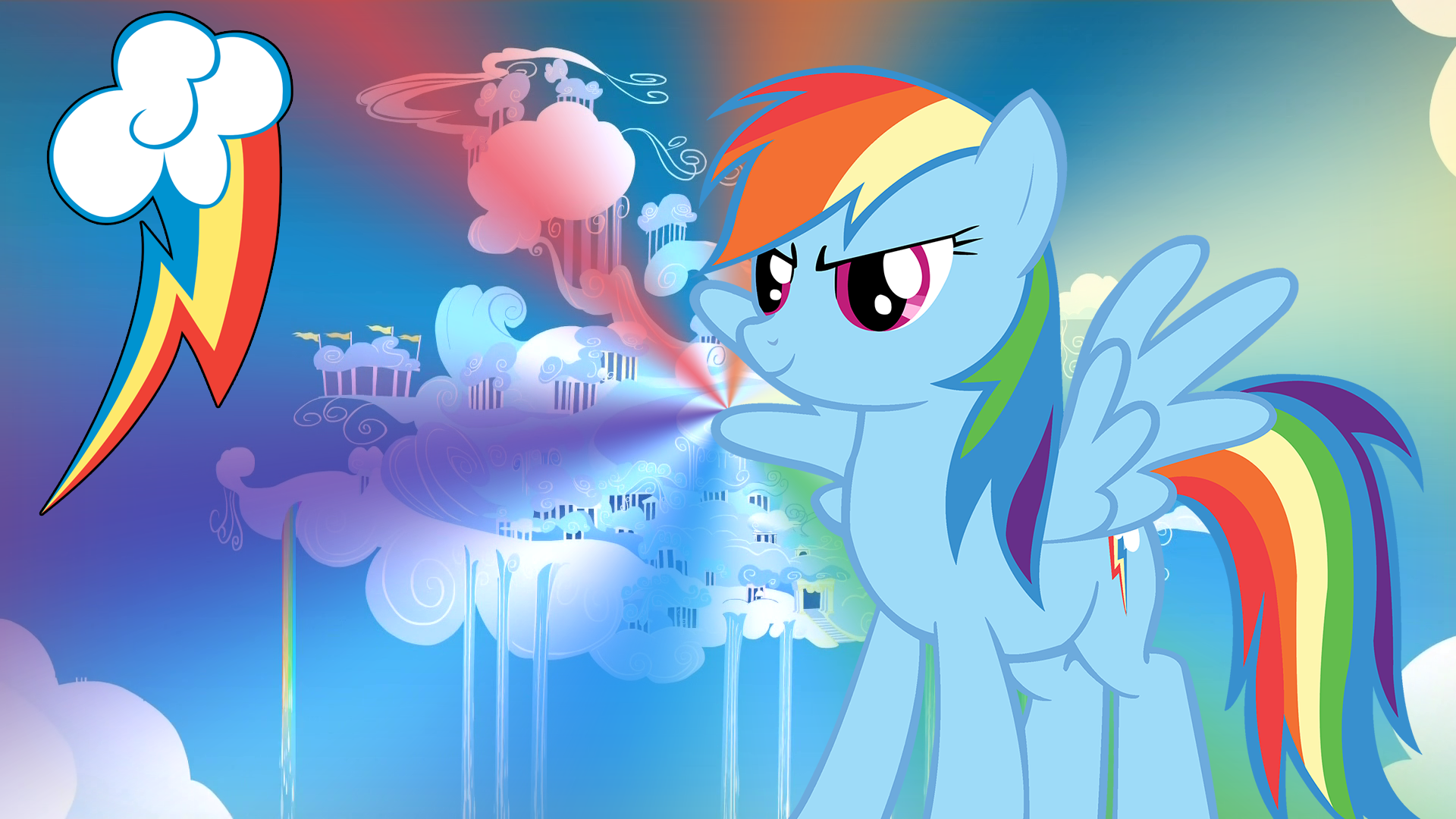 Rainbow Dash My Little Pony Wallpaper FullHD By Mwerec