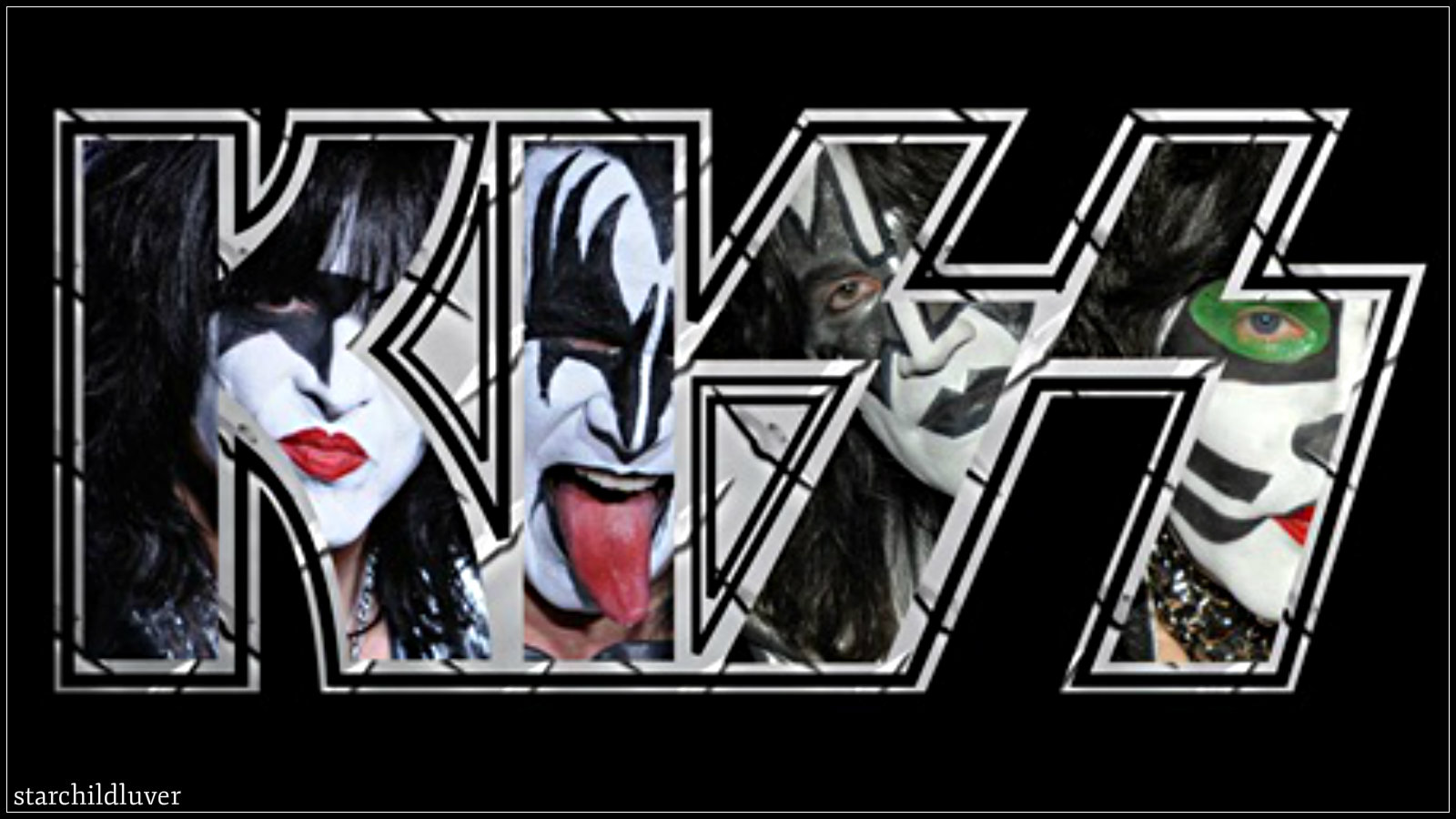 Kiss Paul Eic Gene And Tommy Wallpaper