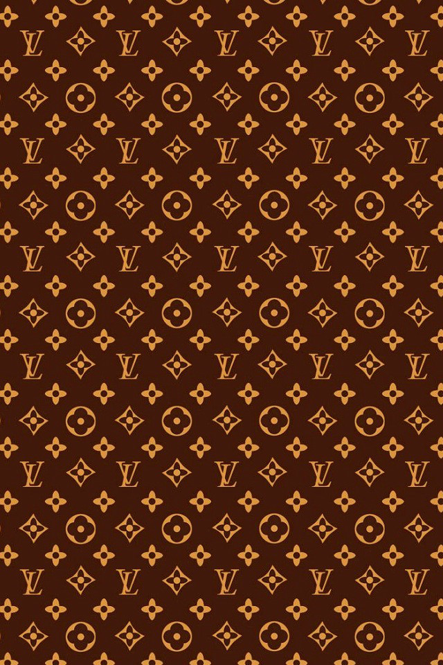 Brown Louis Vuitton Patterns Wallpaper   iPhone Wallpapers 640x960