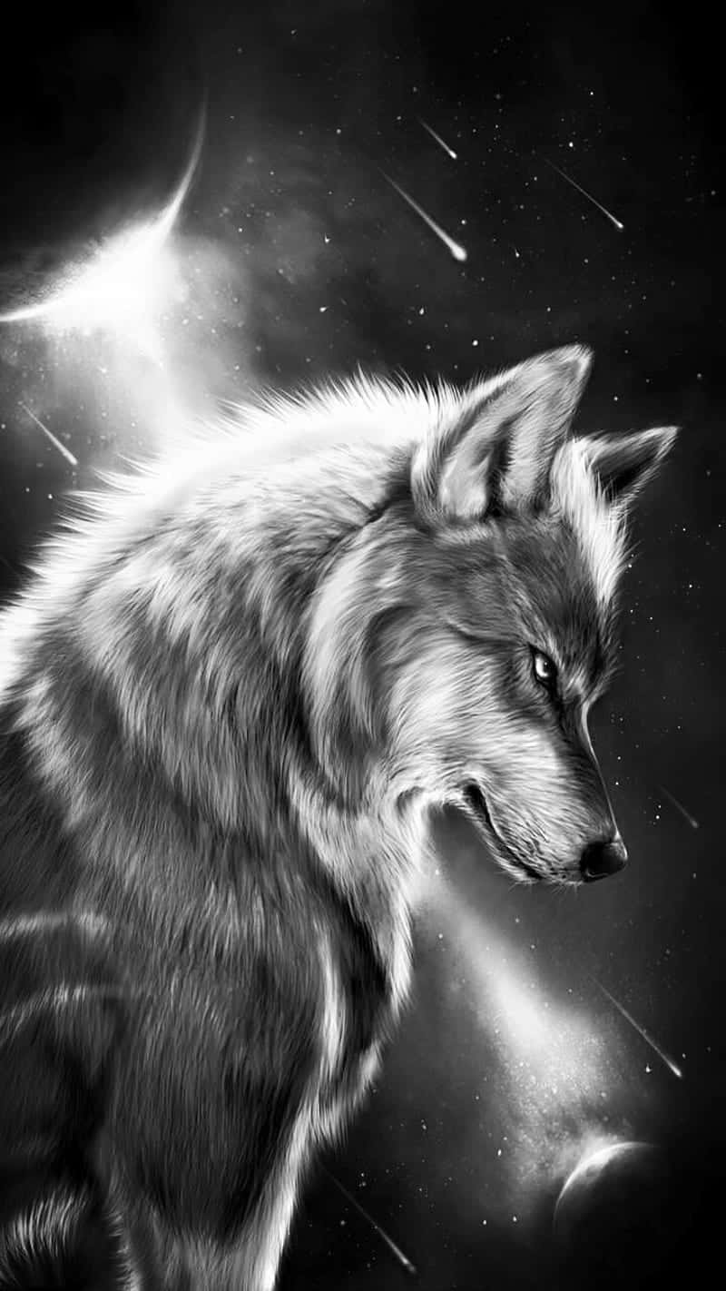 Gray Coyote Art 60rgxt80jbbr71jl Wallpaper