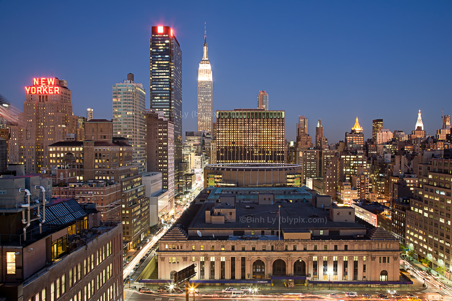 State Building Post Office And The Midtown New York City Skyline